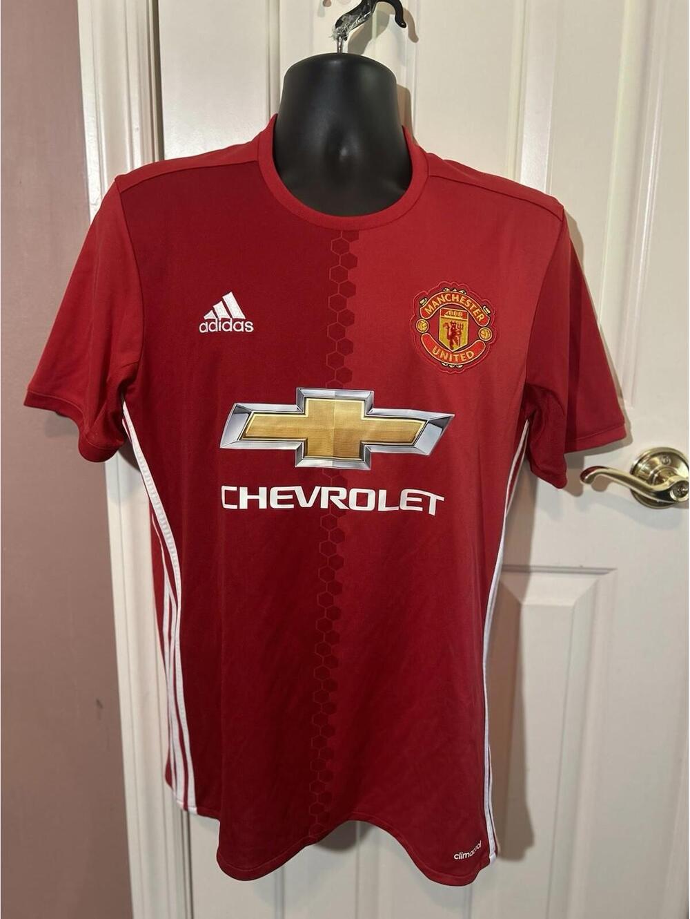 Adidas Manchester United 2016 2017 Home Jersey Mens Size Medium